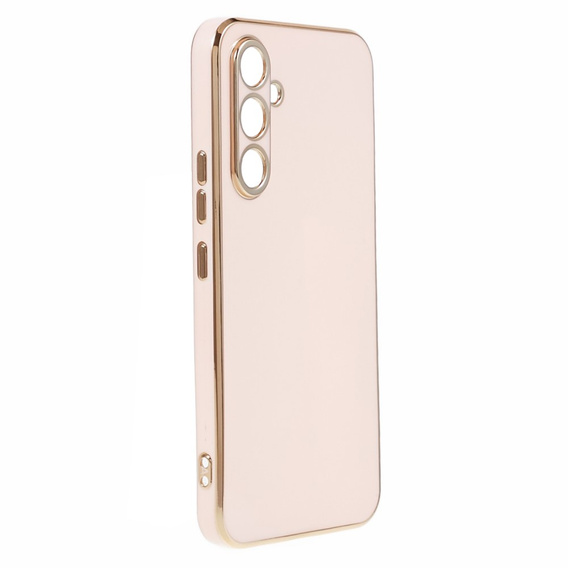 Case for Samsung Galaxy A15, Glamour CamShield, pink + 9H glass