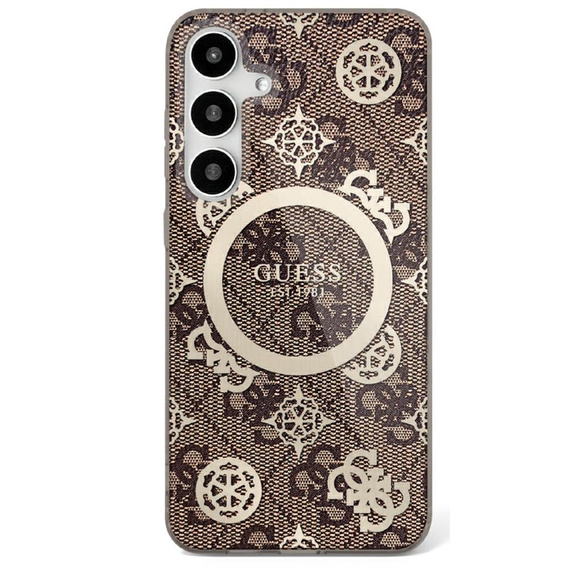 GUESS Magnetic IML Peony case for Samsung Galaxy S25