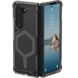 Urban Armor Gear Case for Galaxy Z Fold 5 5G, Plyo MagSafe, transparent / gray