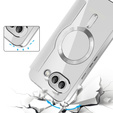 Flip case for Google Pixel 9A, RFID Wallet MagSafe CamShield, silver