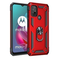 Armor Case for Motorola Moto G10/G30, Nox Case Ring, red