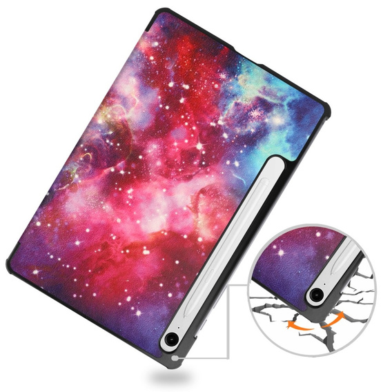 Case for Samsung Galaxy Tab S10 Lite / S10 FE / S9 FE, with flap, galaxy