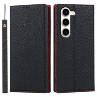 Leather case for Samsung Galaxy S23 Plus, ERBORD Grain Leather, black