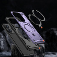 Case for Xiaomi Redmi Note 14 5G, Military MagSafe, purple + 9H glass