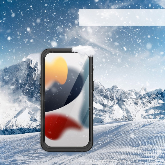 IP68 Waterproof Case for iPhone 15, Redpepper, black
