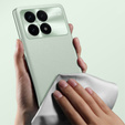 Leather case for Xiaomi Poco F6 Pro, leather hybrid, green