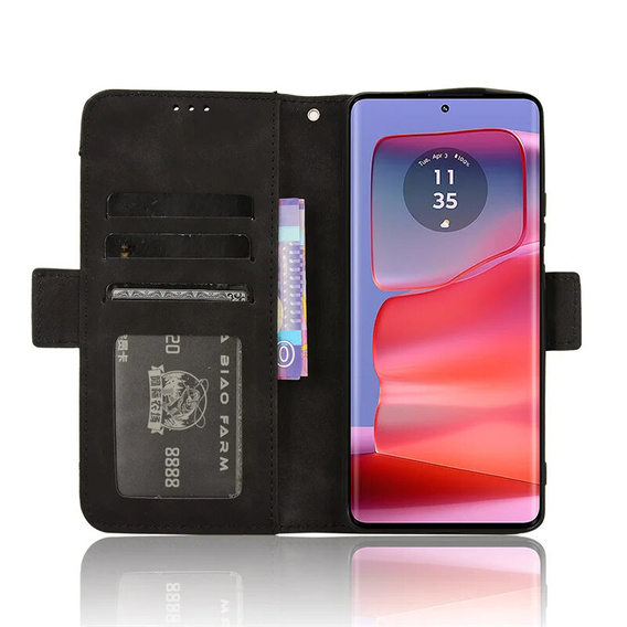 Flip case for Motorola Edge 50 Pro, Card Slot, black