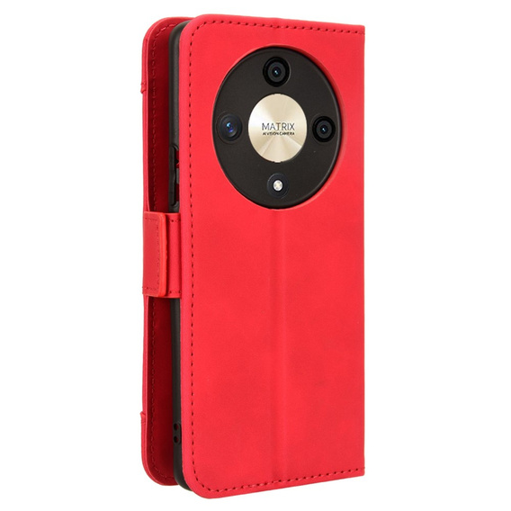 Flip case for Honor Magic 6 Lite 5G, Card Slot, red