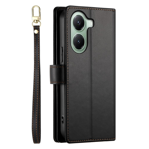 Flip case for Xiaomi Poco X7 Pro 5G, Wallet Zipper Pocket, black