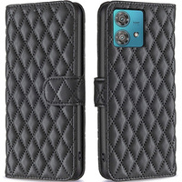 Flip case for Motorola Edge 40 Neo, Wallet, BINFEN COLOR, black