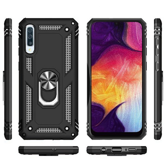 Armor Case for Samsung Galaxy A50 / A30s, Nox Case Ring, black