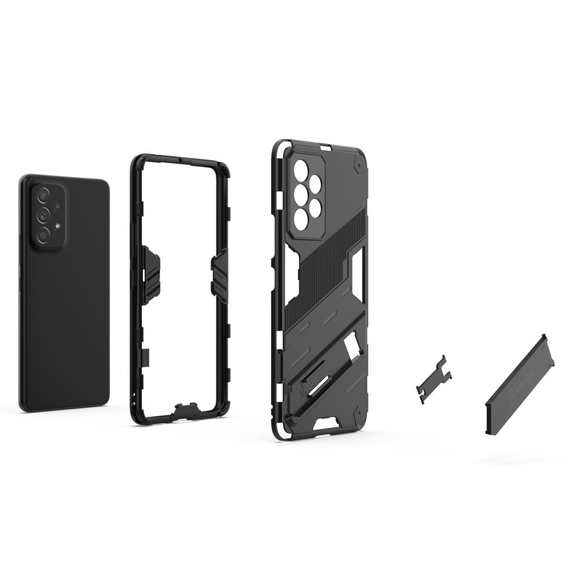 Case for Samsung Galaxy A53 5G, Military kickstand, blue