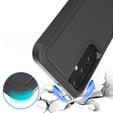 Armored case for Samsung Galaxy A25, Dual-Layer, black + 9H Glass