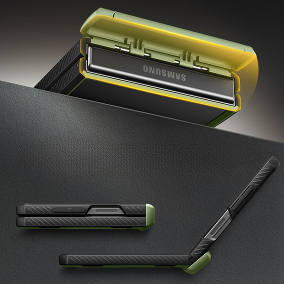 Tongate MECH case with MagSafe for Samsung Galaxy Z Flip 7, green