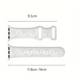 Silicone Strap for Apple Watch 1/2/3/4/5/6/7/8/9/SE 38/40/41/mm.