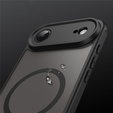 Matt Case for iPhone Air, for MagSafe, with camera protection, matt black