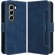 Flip case for Infinix Hot 50 Pro+ 4G, Card Slot, dark blue