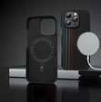 Case for iPhone 16 Pro, Aramid Fiber MagSafe, black 