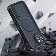 Waterproof case for iPhone 13, Redpepper, for MagSafe, black