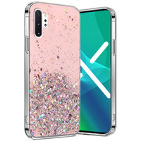 Case for Samsung Galaxy Note 10 Plus, Glittery, pink