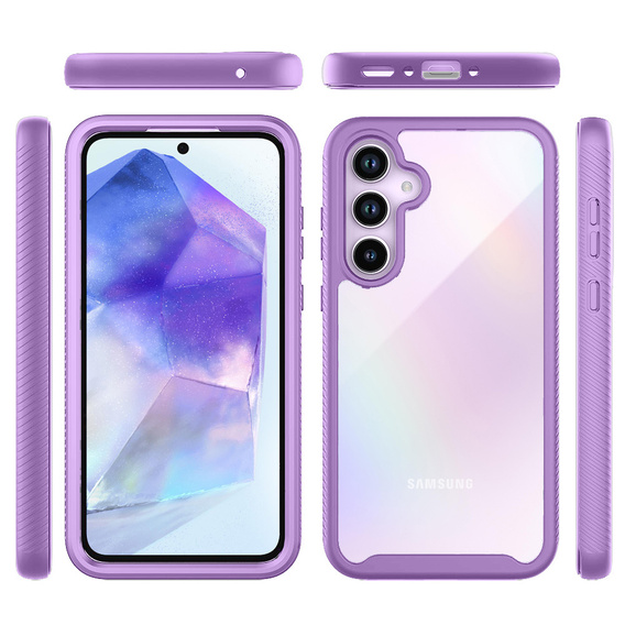 Case for Samsung Galaxy A55 5G, Shockproof, with film, purple