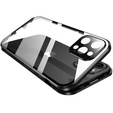 Case for iPhone 16 Pro, Magnetic Dual Glass, black