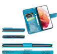 Flip case for Motorola Edge 50 Pro, Butterfly, blue