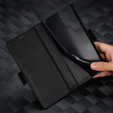 Flip case for Samsung Galaxy S23 Ultra, Carbon LC.IMEEKE, black