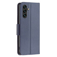Flip case for Samsung Galaxy A55 5G, Wallet Litchi Leather, dark blue