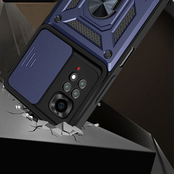 Case for Xiaomi Redmi Note 11, CamShield Slide, dark blue