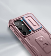 Armored case for Samsung Galaxy S24, Dexnor Full Body (Two Frames), pink