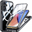 Case for Samsung Galaxy A55 5G, Shockproof, with glass, for MagSafe, black