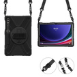 Case for Samsung Galaxy Tab S9 FE+ / S9+ / S8+ / S7+, Armor Protective, Black
