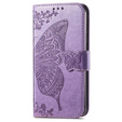 Flip case for Motorola Edge 50 Ultra, Butterfly, purple