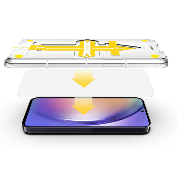 2x Tempered Glass for Samsung Galaxy S24+ Plus / S25+ Plus, ERBORD Easy App 9H Screen Protector