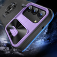 Case for Samsung Galaxy S23 Plus, Camera Slide Ring, black / purple