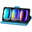 Flip case for Infinix Hot 50 Pro+ 4G, Butterfly, blue