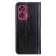 Flip case for Motorola Edge 50 Fusion 5G, Split Leather, black