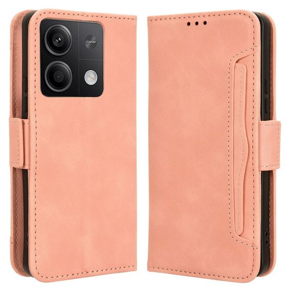 Flip case for Xiaomi Redmi Note 13 5G, Card Slot, pink