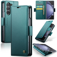 CASEME flip case for Samsung Galaxy Z Fold6 5G, Litchi Wallet, green