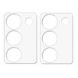 2x ERBORD Camera Tempered Glass for Realme 12 Pro / 12 Pro+, Transparent