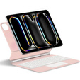 Keyboard Case for iPad Pro 13" 2024, Magnetic Keyboard Touchpad, pink