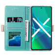 Flip case for Samsung Galaxy S20 FE/5G, Wallet Pocket Zipper Lace, green
