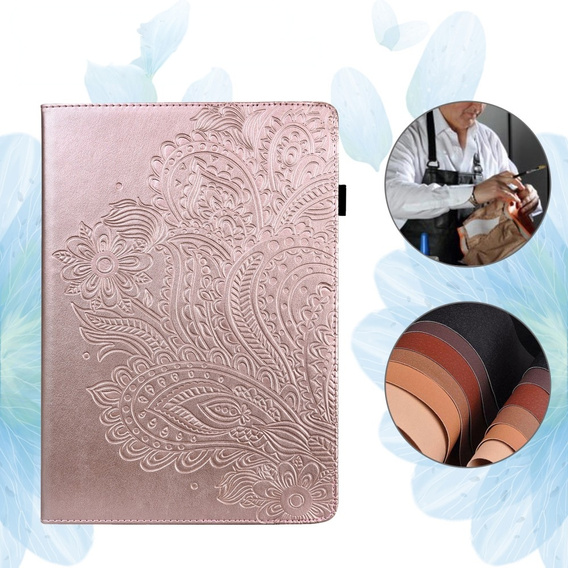 Flap case for Xiaomi Redmi Pad SE 11", flower, pink