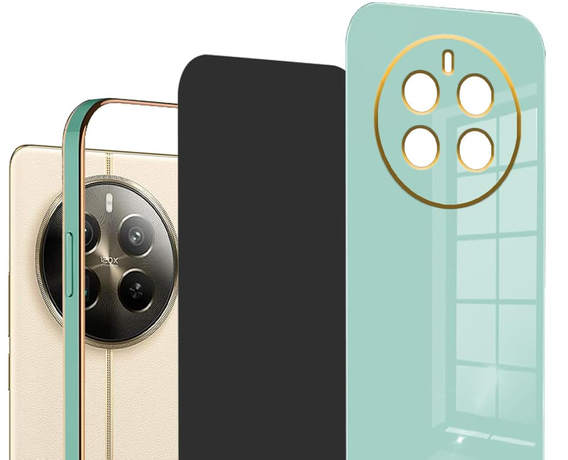 Case for Realme 12 Pro 5G / 12 Pro+ 5G, Glamour CamShield, mint