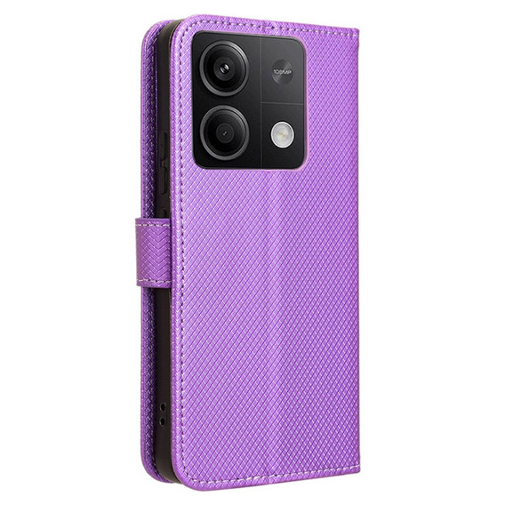 Flip case for Xiaomi Redmi Note 13 5G, Wallet Smart Magnet, purple