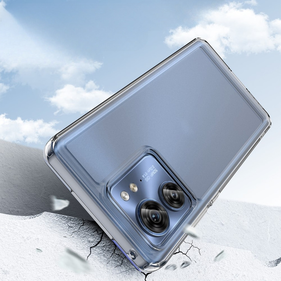 Case for Motorola Edge 40, Fusion Hybrid, transparent