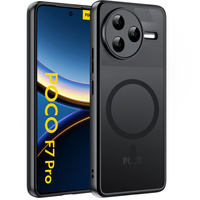 Case for Xiaomi Poco F7 Pro, for MagSafe, ERBORD Matt Case, black