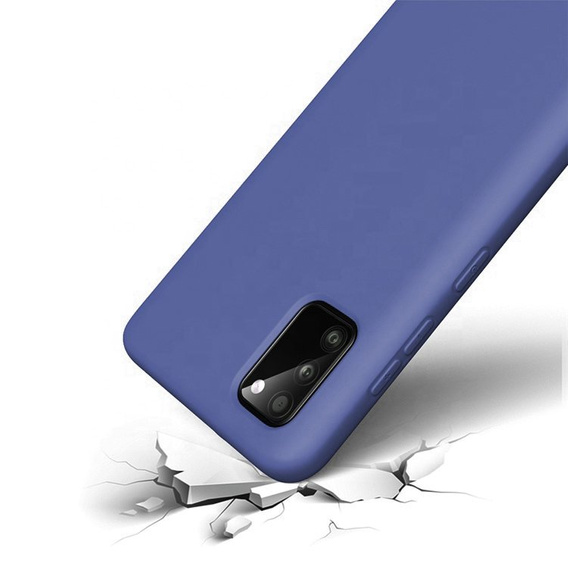 Case for Samsung Galaxy A02s, Silicone Lite, dark blue