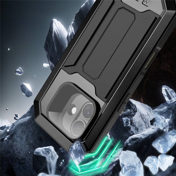 R-JUST armoured case with screen protector and stand for iPhone 17